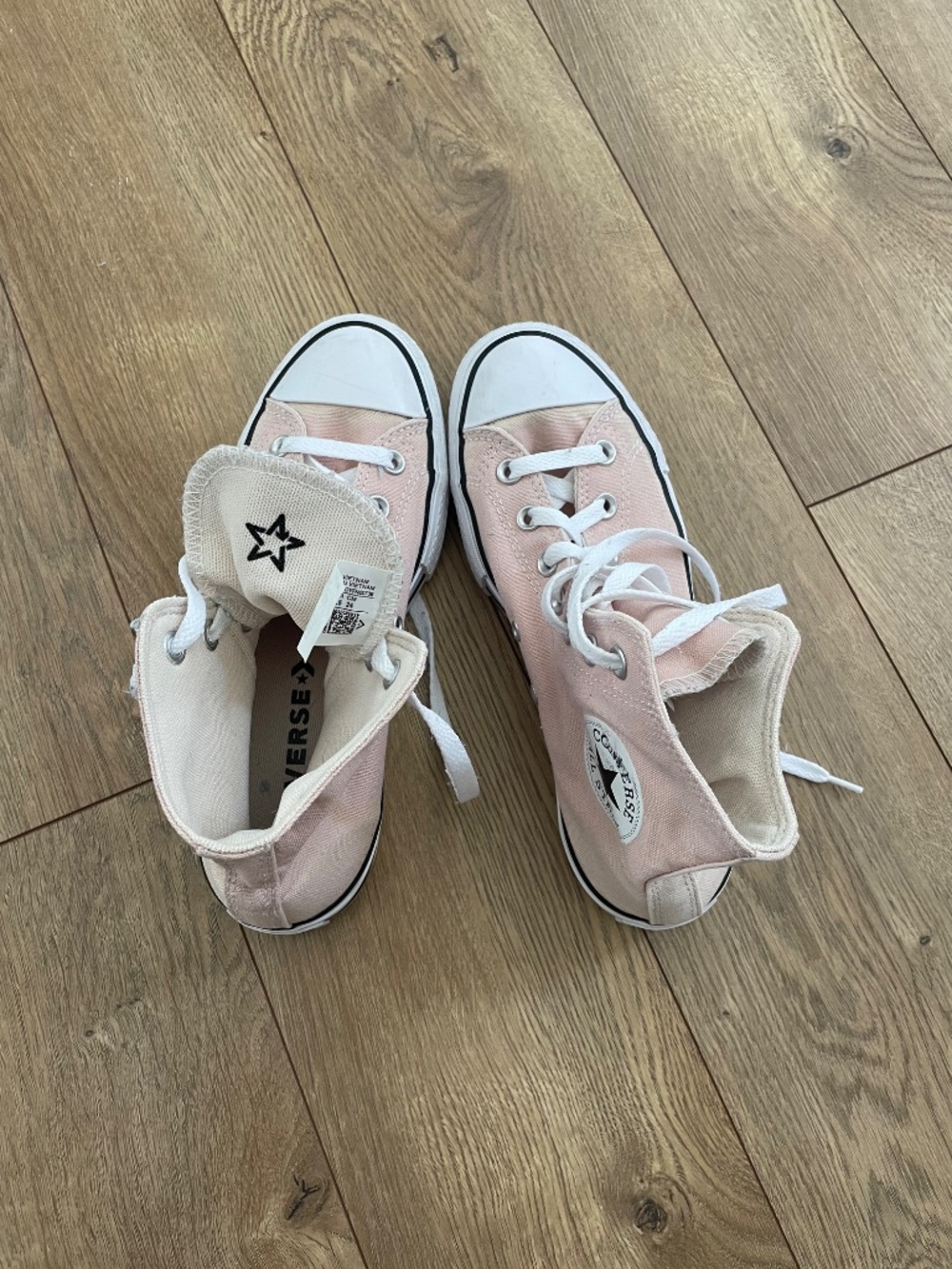 Hightop Platform Converse in Light Pink Size 7 - Picture 3 of 7